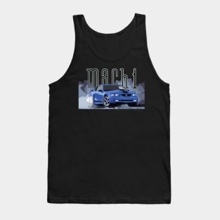 MACH 1 MUSTANG GT SN95 CLASSIC RETRO NEW EDGE AZURE BLUE Tank Top